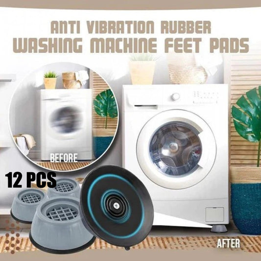 3-Pack Of 4Pcs Anti Vibration Washing Machine Universal Fixed Non-Slip Rubber Feet Pads